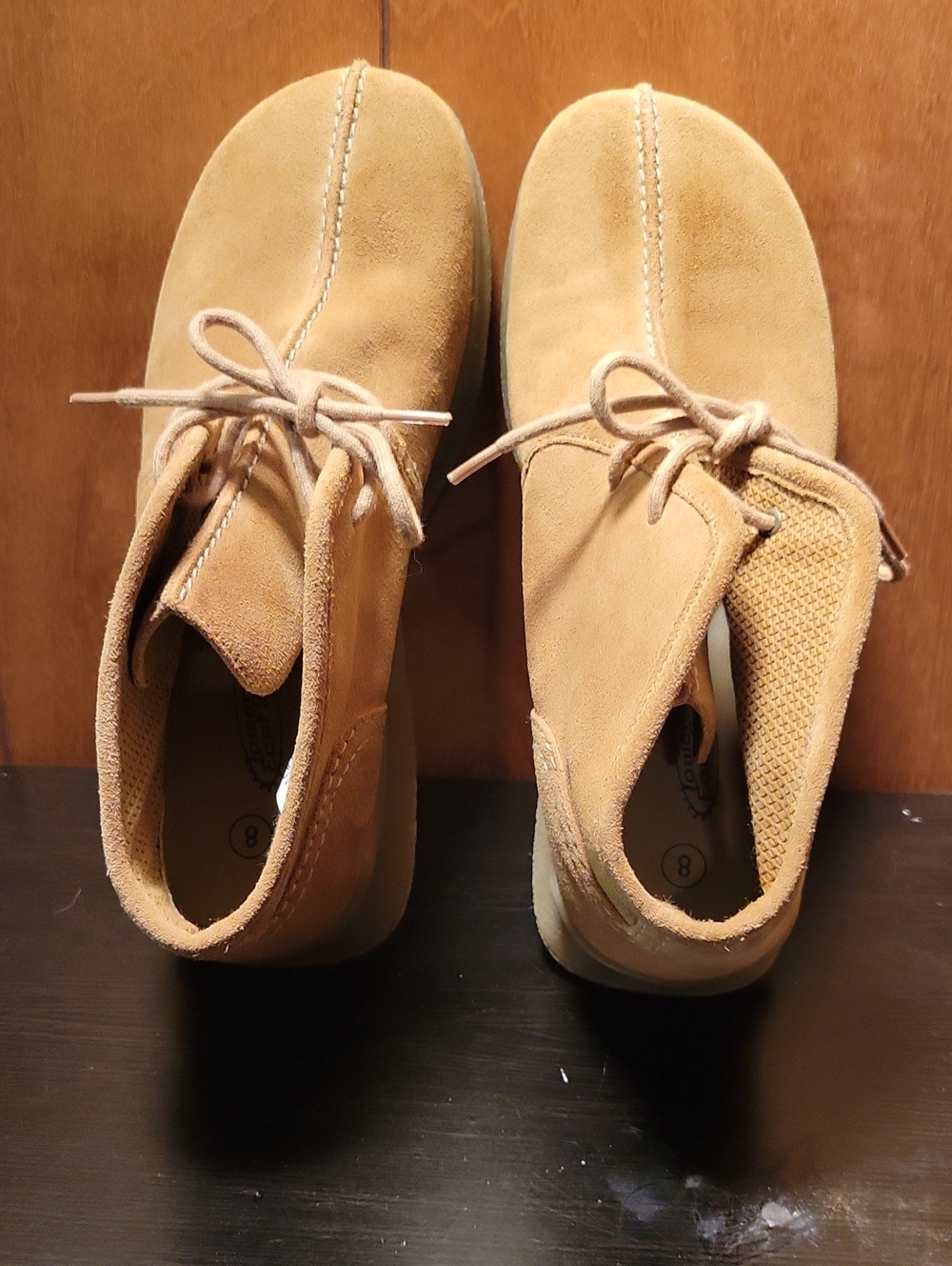 LOWER EAST SIDE Suede Ankle Booties in TanY2K